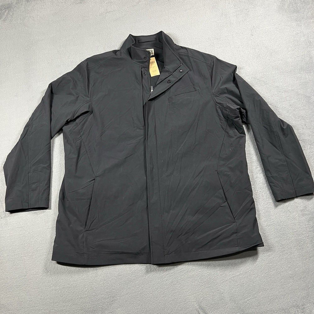 Duluth Trading Co Jacket Mens 2XL Black Jet Equity Lightweight‎ Travel Business